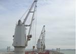 Ship Deck Hydraulic Telescopic Crane , Fail Safe Brakes Offshore Pedestal Crane