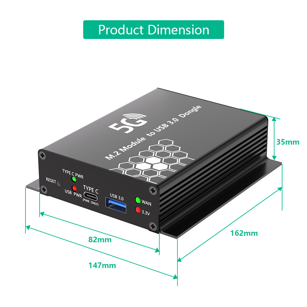 Dual SIM Card Slot NGFF M.2 to USB 3.0 Adapter for 3G 4G 5G Module Fast and Connection