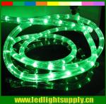 wal-mart approved factories 2 wire round green christmas neon lights
