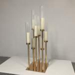 5 Arm Fireplace Antique Candle Candelabra For Christmas Silver Stick Candle