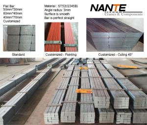 Wholesale Long Traveling Steel Crane Rail Hot Rolled Flat Bar 50*30 Can Be Customized from china suppliers