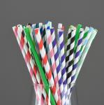 Colorful Paper Straw for Beverage Drinking Degradable Natural 197*6mm Wrap Paper