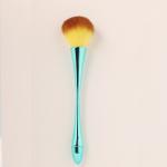 OEM Round Shape Face Foundation Brush , Compact Powder Brush Pure Hair