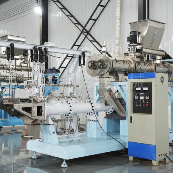 Hot Selling wet Type Floating fish feed extruder machine Twin screw sinking fish feed making machine Pet Food Floating Fish Pellet Making Machine