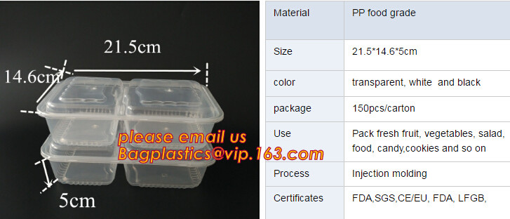 Premium Meal Prep Containers 3 Compartment BPA-FREE Food storage Microwavable Dishwasher Safe plastic Lunch bento box