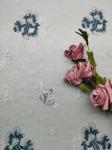 Colored Mesh Embroidered Lace Fabric For Lady Garment
