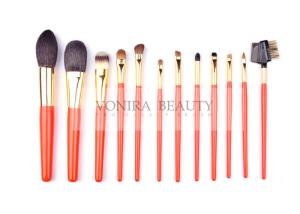 Wholesale Artist Orange Limited Edition Makeup Brush Collection With Best Bristles And Nature Wood Handle from china suppliers
