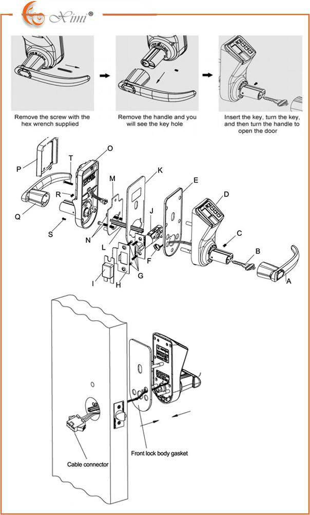 Home Door Lock Fingerprint And Password Door Lock Access Control System