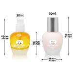 Custom color 30ml glass foundation bottle wholesale lotion pump skin care