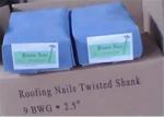 Standrad Size Galvanized Roofing Nail With Washer , Umbrella Head Nails
