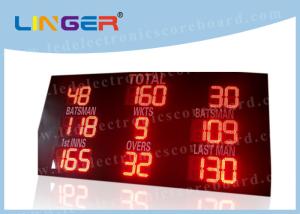 Wholesale High Brightness Cricket Electronic Scoreboard , Led Portable Scoreboard Red Color from china suppliers