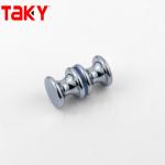 Customized Door Glass Shower Flush Round Door Knob Double Sided Bathroom Shower