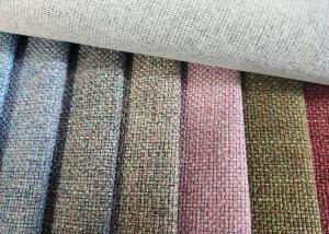 Wholesale 100% Polyester Upholstery Sofa Fabric Linen Plain Dyed Fabric from china suppliers