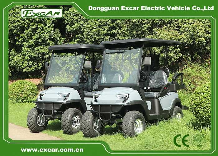 4 Seats Electric Golf Carts , Popular 48V Electric Golf Buggies With Caddle Plate
