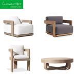 Outdoor Furniture Garden Sofa Set luxury teak sofa modern for Corner villa Hotel