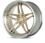 Forged 3 Piece Vossen Style Wheels 24inch Gloss Black For Luxury Car Rims