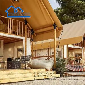 Wholesale Luxury Strong Wood Structure Glamping Safari Tent For Family Double Layer Tent from china suppliers