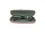Fairy Tale Leather Pink Kids Eyeglass Case With Hot-Stamped Logo