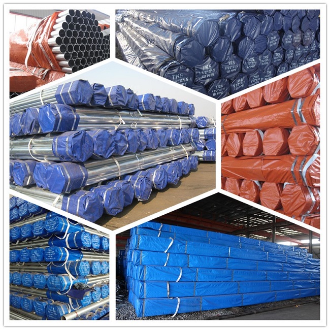 round / Square / Rectangle / Ellipse galvanized, black color ERW Welded Steel Pipes / Pipe