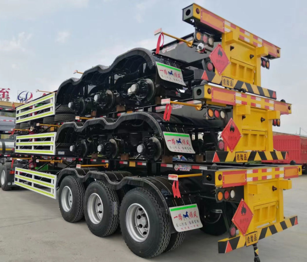 2/3 Axles 30 Ton Skeleton Truck Factory Sale Semi Trailer