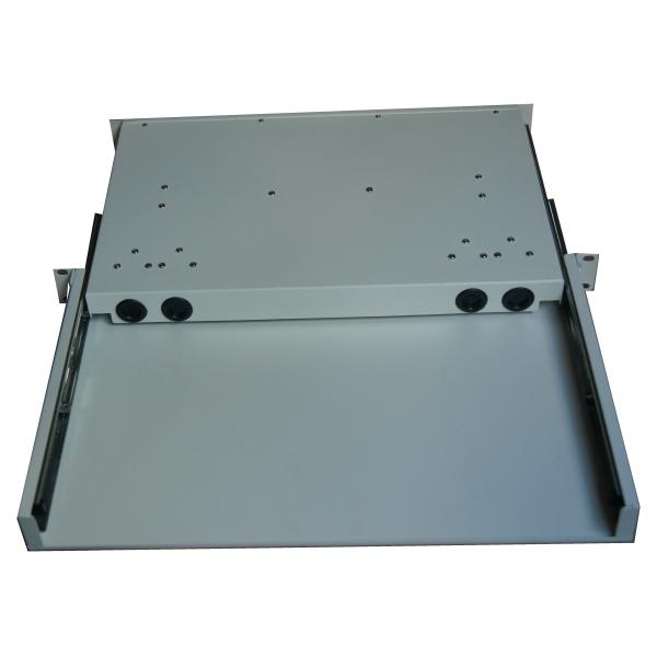 24 12 SC Simplex Adapter Ports 1U 19 Inch Rack Mount Fiber Optic Patch Panel