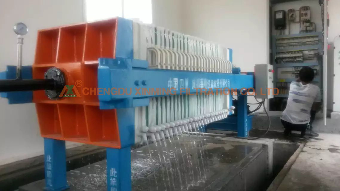 Full Stainless Steel Filter Press For Sludge Dewatering Simple Structure
