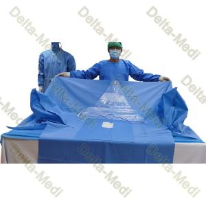Wholesale 30-60GSM Disposable Surgical Drapes Gynecology Pack With Attached Leggings from china suppliers