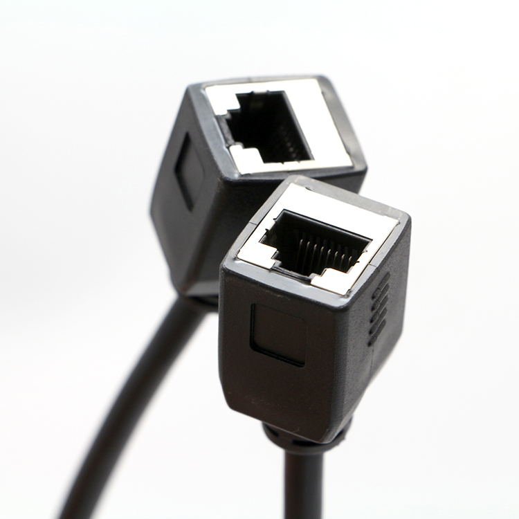 Customization 1M 2M 8P8C RJ45 Female To RJ45 Female Socket Lan Network Ethernet Cable