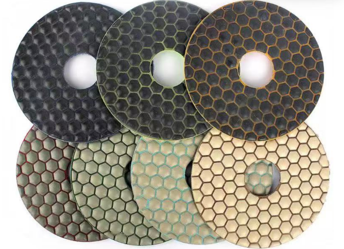 Diamond Resin Dry Polishing Pad For Air Grinder Stone Polisher