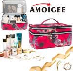 High quality lager capacity double lager design cosmetic bags