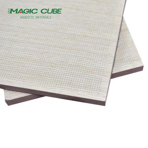 Contemporary Hall Design Waterproof Fiber Cement 12mm Perforated MDF Acoustic Panels