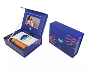 Wholesale Video Brochure LCD HD Video Invitation Box Manufacturer Gift Packaging 7 Inch 1500gsm Hard Cover + 157gsm C2S Paper Grey from china suppliers