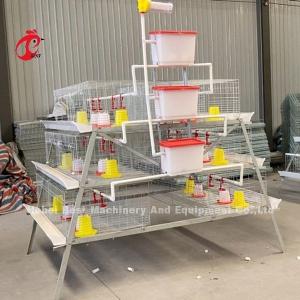 Wholesale A Type Broiler Battery Cage Galvanized High Strength Poultry Broiler Cage Iris from china suppliers