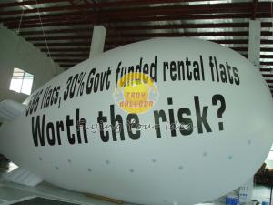 Wholesale White Inflatable Giant Advertising Balloons blimps with Full digital printing for parties from china suppliers