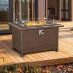 44in 50000 Btu Propane Fire Pit Table Auto Ignition