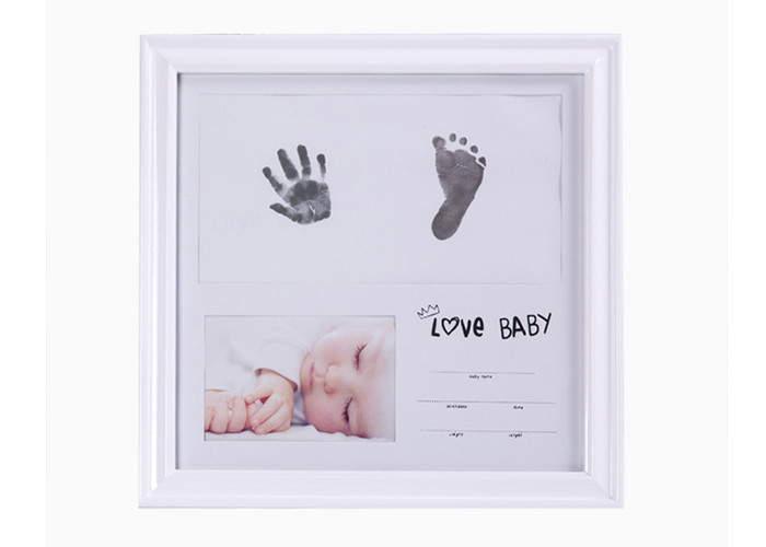 Newborn Baby Hand And Footprint Photo Frame Custom Design Keepsake Box Souvenir Gift