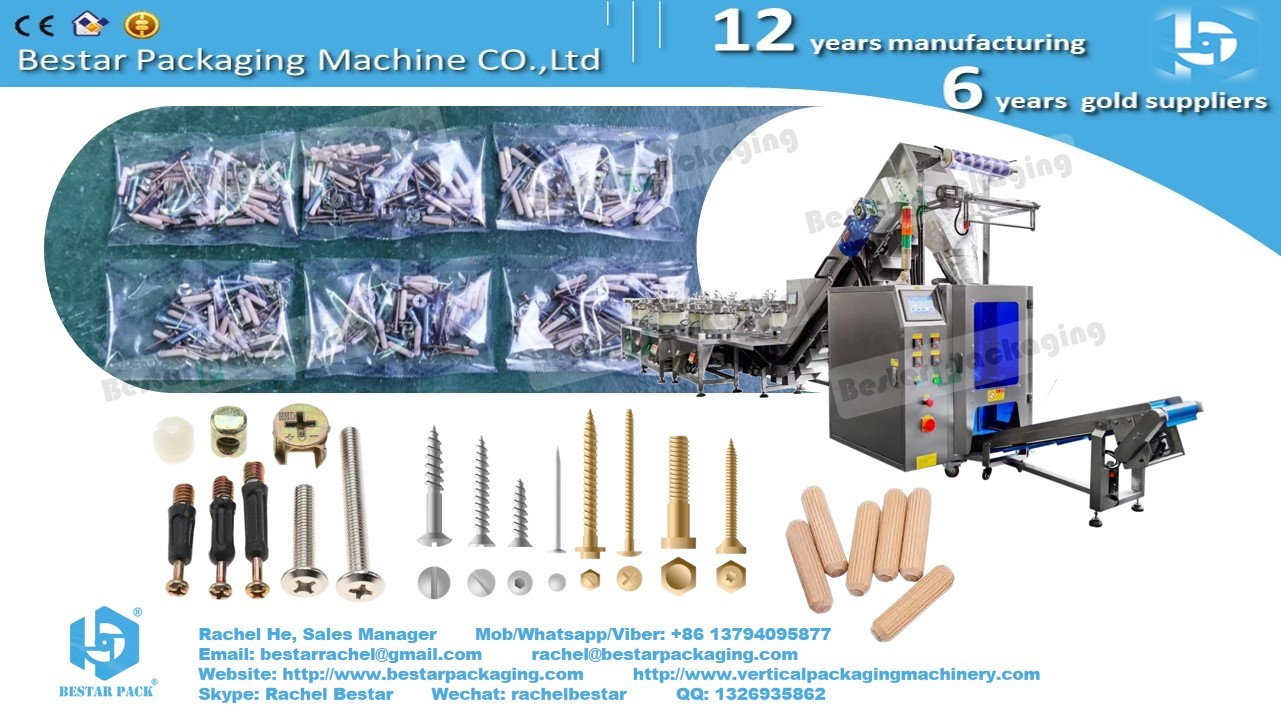 New design table type counting packing machine with 8 bowls and bucket conveyor