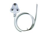 South African White 3 Round Pin Power Cord without stopper 0.5m-10m copper power
