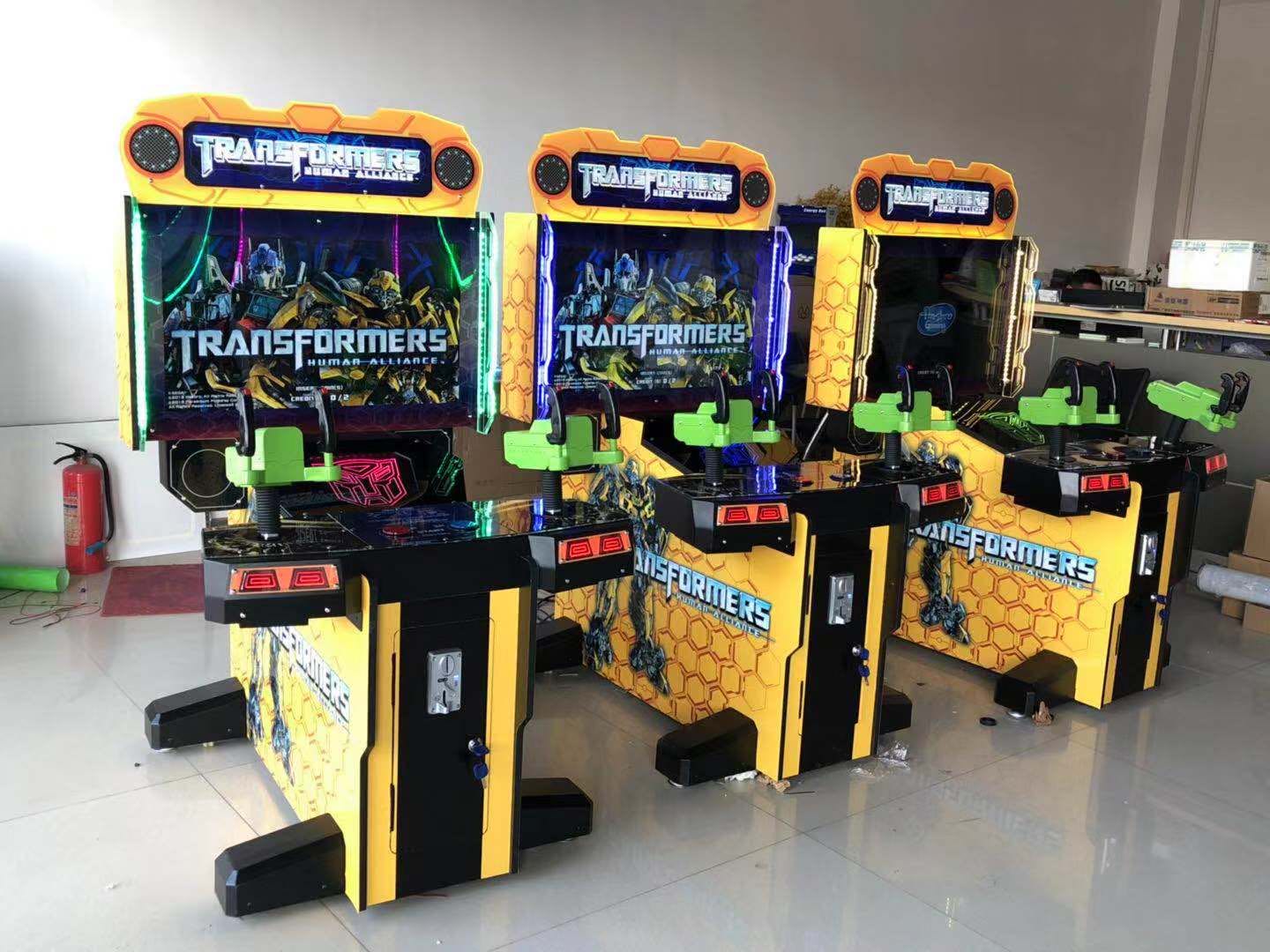 Indoor Amusement Park Coin Operated Games Arcade Coin Operated Transformers Gun Shooting Simulator Video Game Machine