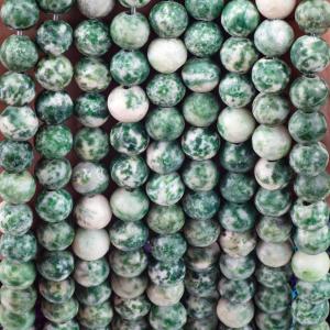 Wholesale Blue Spotted Round Bead Natural Crystal Gemstone Loose Bead Strands for DIY Jewelry Making from china suppliers