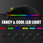 8000DPI CW60 50uA Wired Gaming Mouse For Laptop