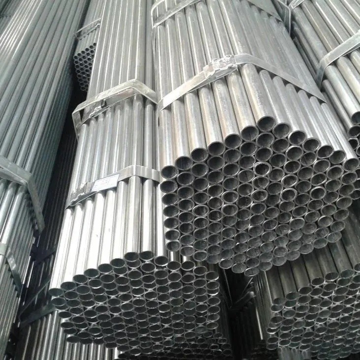 Beveled Galvanized Steel Products 165mm Galvanized Steel Gas Pipe Anti Corrosion