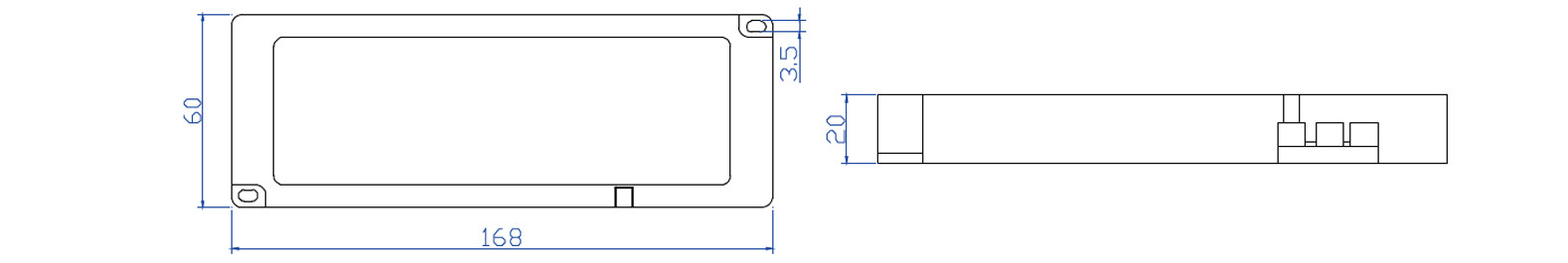 Multimode IP20 LED Driver Cabinet , Heatproof Under Cabinet LED Transformer