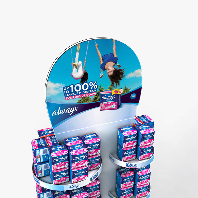 Oral Care Products Cosmetic Display Stand Free Standing Metal Wire Display Stands