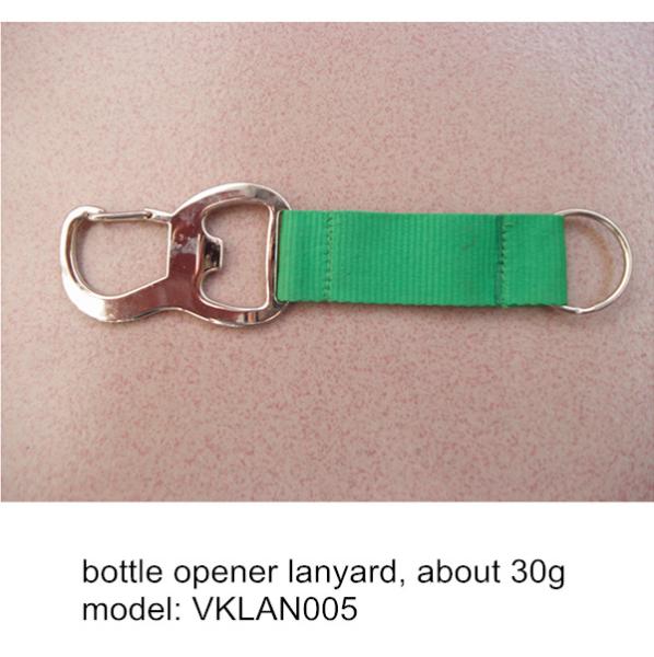 Polyester lanyard with bottle opener, beer opener lanyard for promotional gift