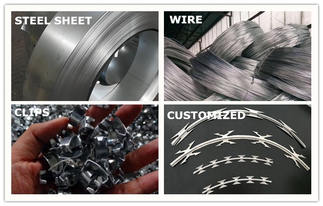 Galvanized BTO-22 Welded Razor Wire Mesh with 75x150mm Aperture Mineral fences
