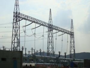 Wholesale 750KV Tubular Steel Structures , Power Transformer Substation from china suppliers