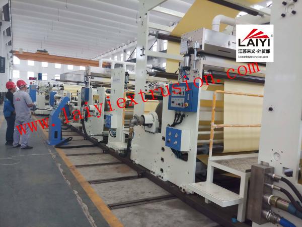 350m/Min Paper Foil Lamination Machine , Automatic Lift Paper Poly Coating