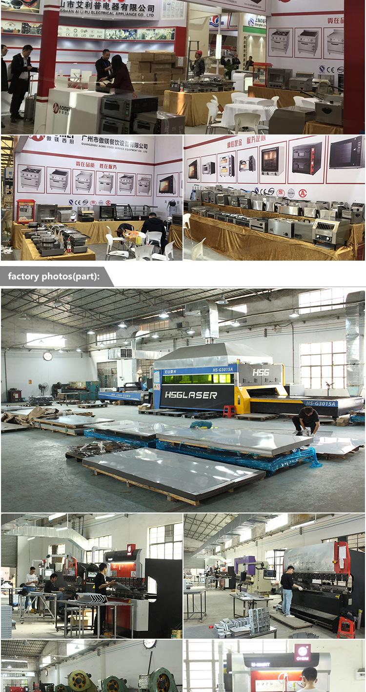 Electric Contact Grill Non-Stick Surface and 1/2 Grooves for Customer Requirements