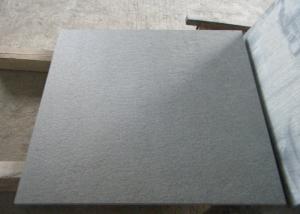 Wholesale Brushed Surface Black Granite Natural Stone Tile For Exterior Flooring from china suppliers